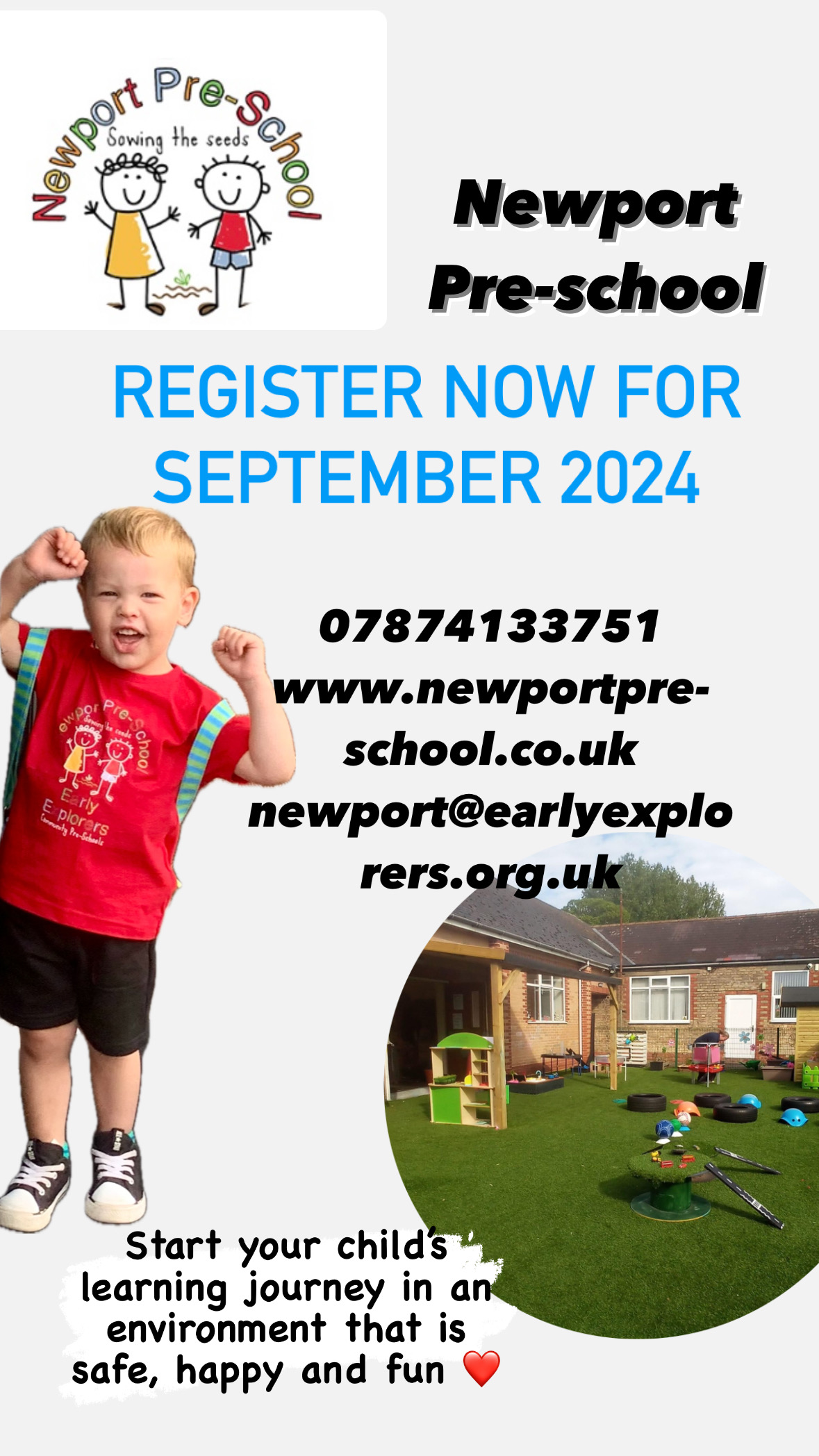 Now taking registrations for September 2024